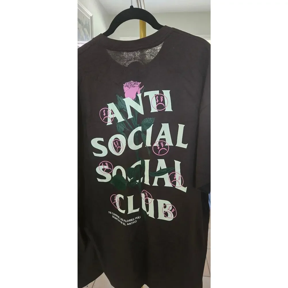 Anti Social Club Brown Tee size XL - Picture 2 of 3
